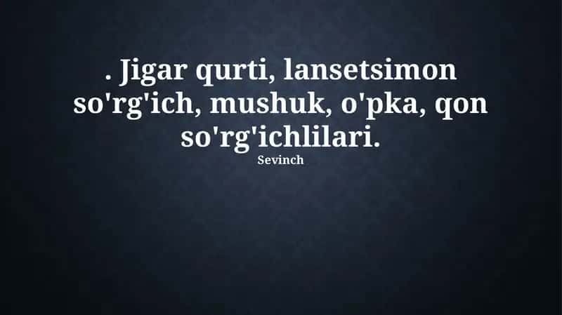 Hayvonlarda jigar soruvchisi 1