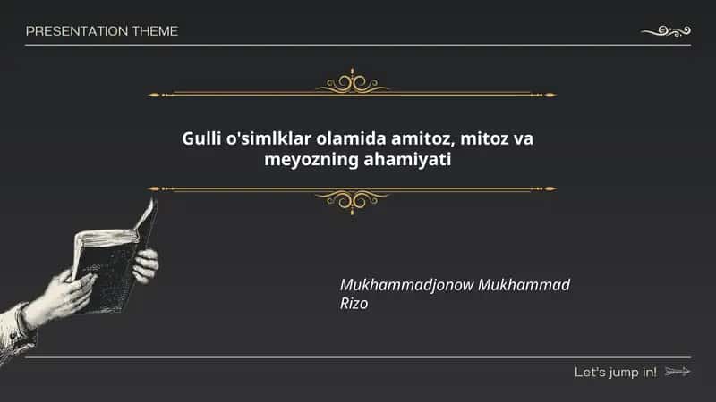 Amitoz, mitoz va meyozning ahamiyati 1