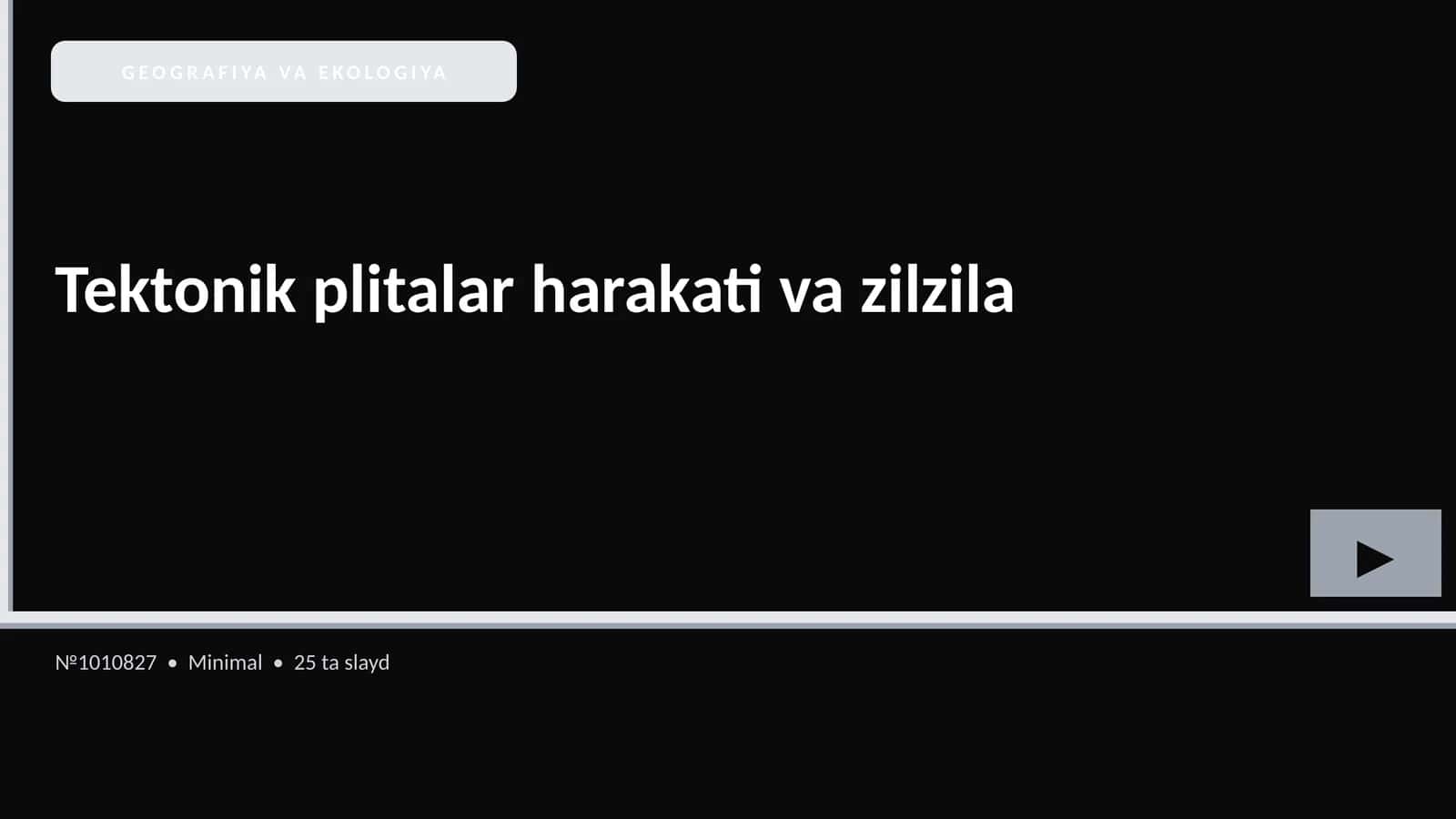 GEOGRAFIYA VA EKOLOGIYA 1