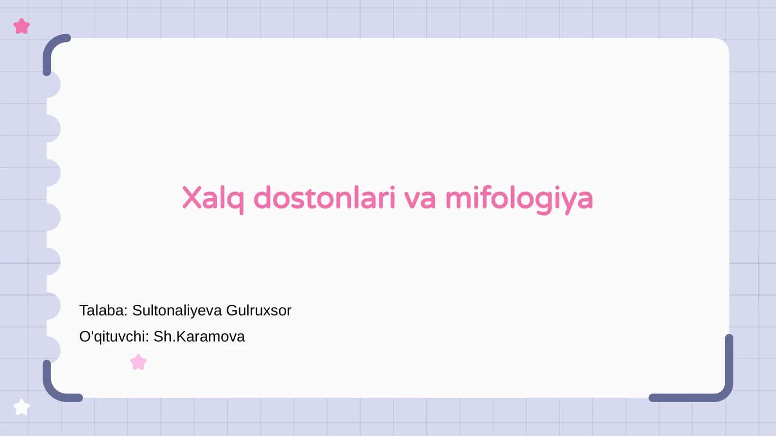 Xalq dostonlari va mifologiya 1