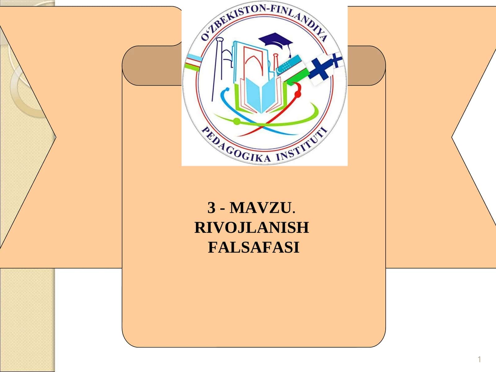 3-MАVZU. RIVОJLАNISH FАLSАFАSI 1