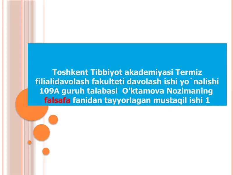 Falsafa asoslari 1