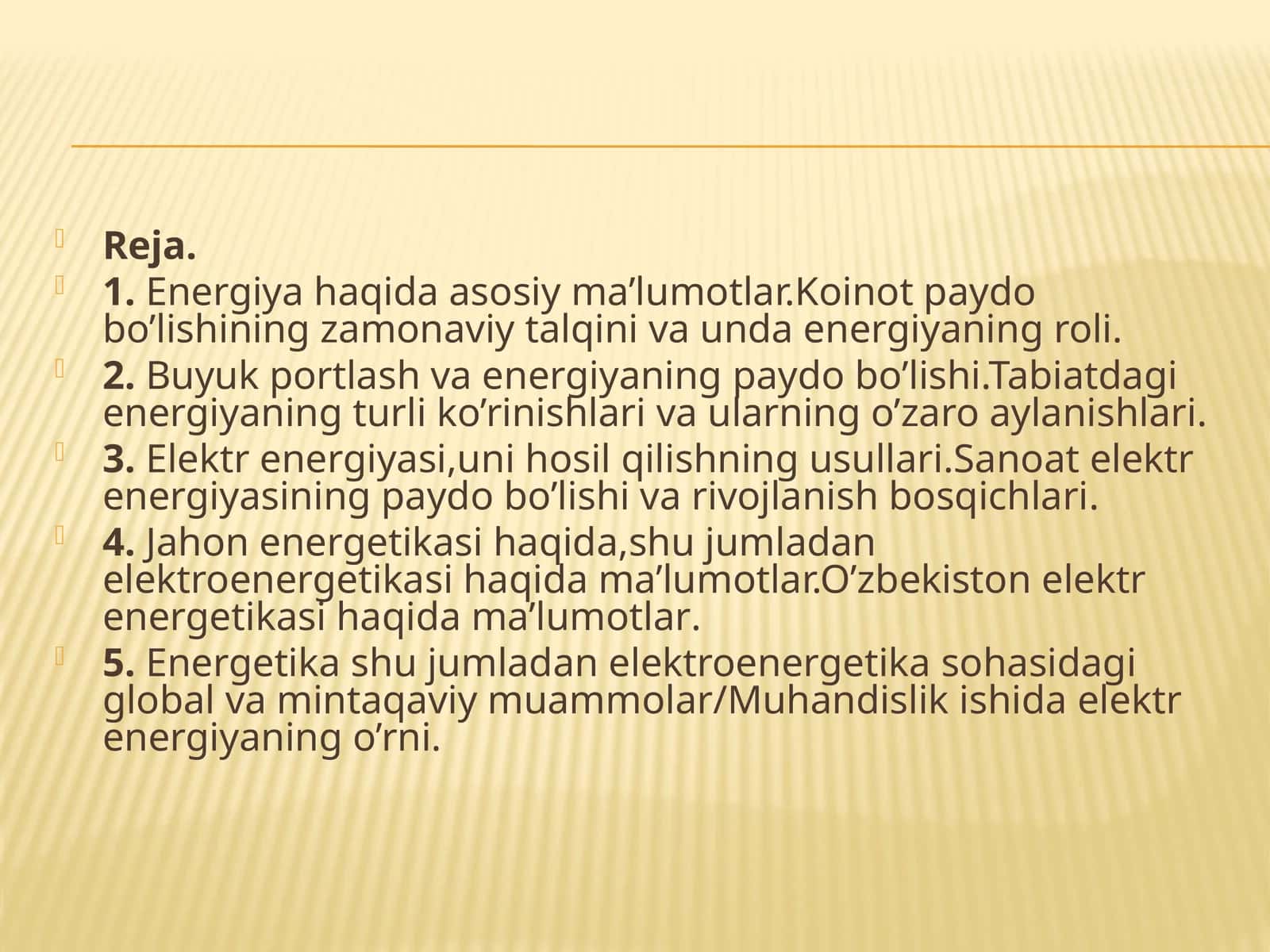 Energetikning paydo bo'lishi va portlashi 1