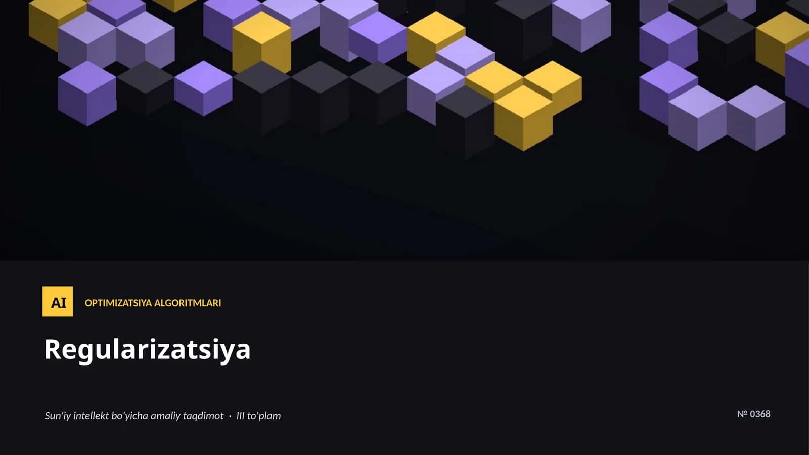 OPTIMIZATSIYA ALGORITMLARI 1
