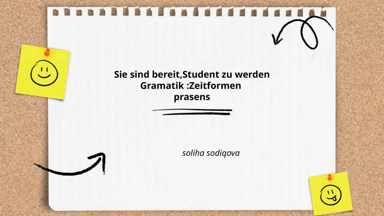 Bildung des Präsens bei regelmäßigen Verben 1