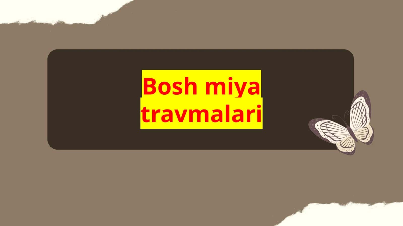 Bosh miya travmalari 1