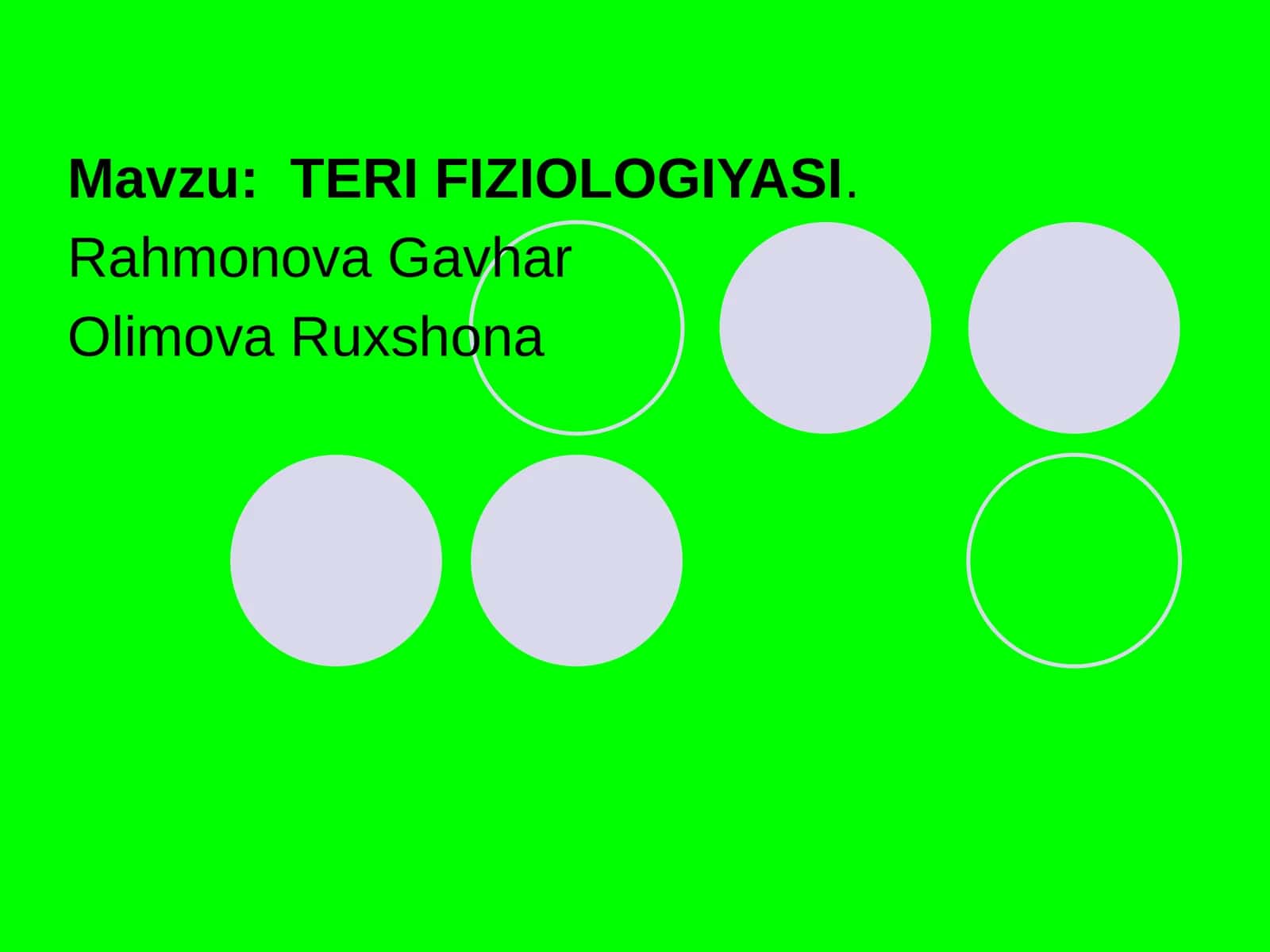 TERI FIZIOLOGIYASI 1