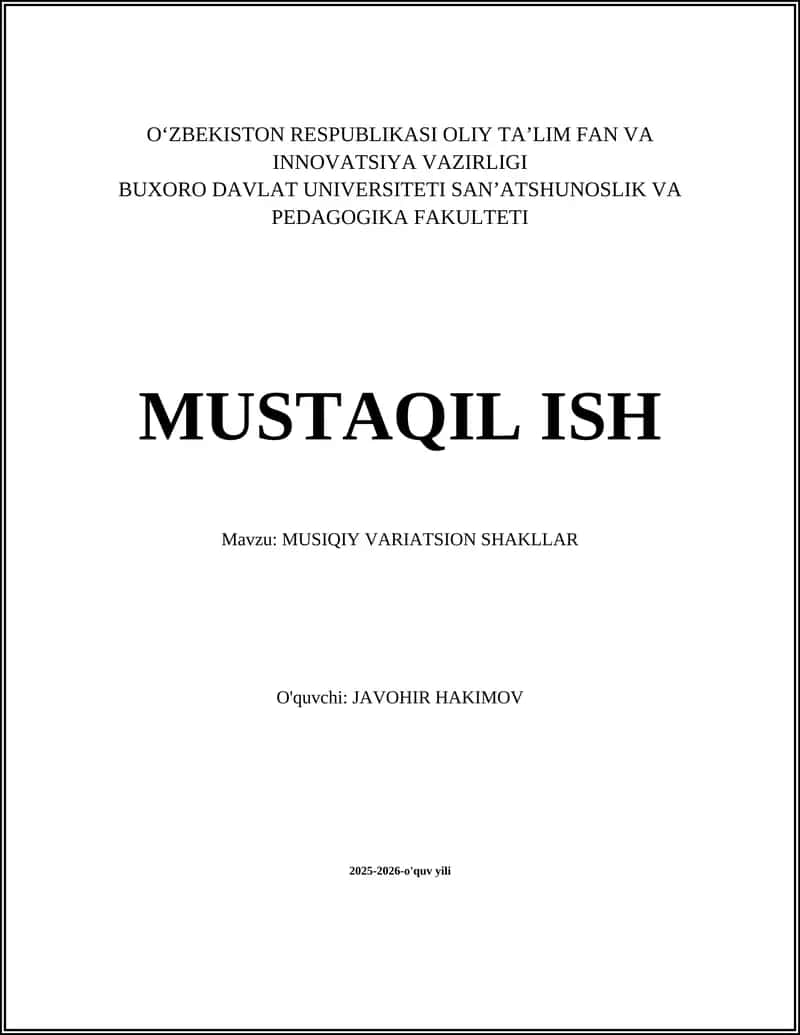MUSIQIY VARIATSION SHAKLLAR 1