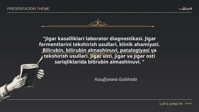 Jigar kasalliklari laborator diagnostikasi 1