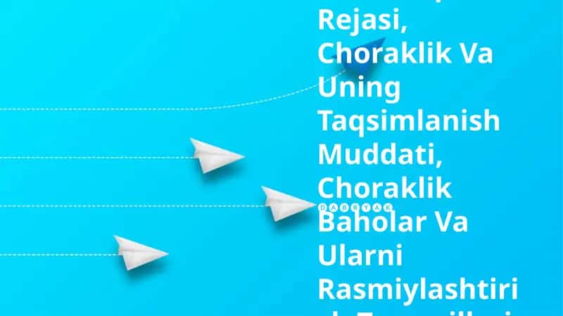 Yillik Taqvim Rejasi 1