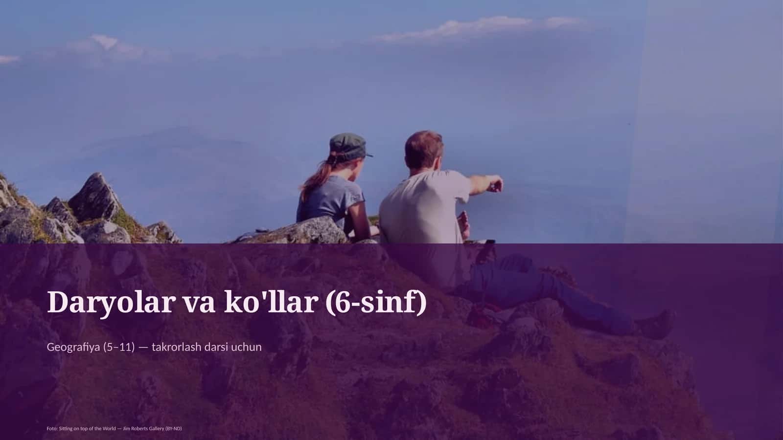 Daryolar va ko'llar (6-sinf) 1