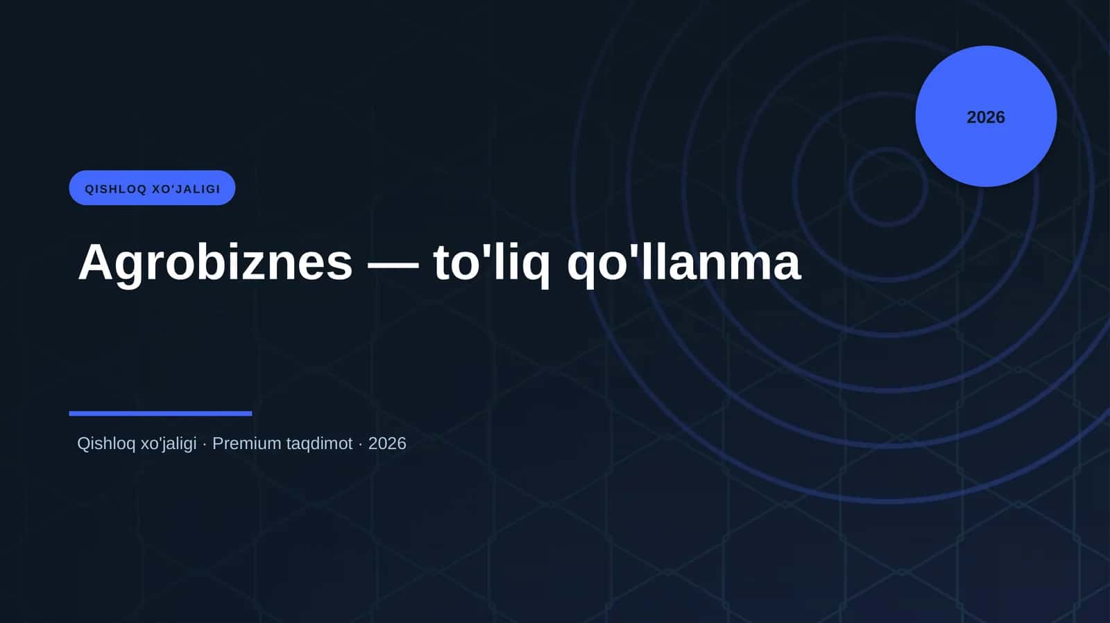 Agrobiznes — to'liq qo'llanma 1