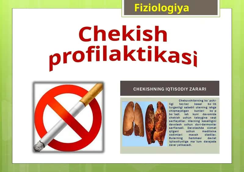 Chekishga qarshidavolash 1
