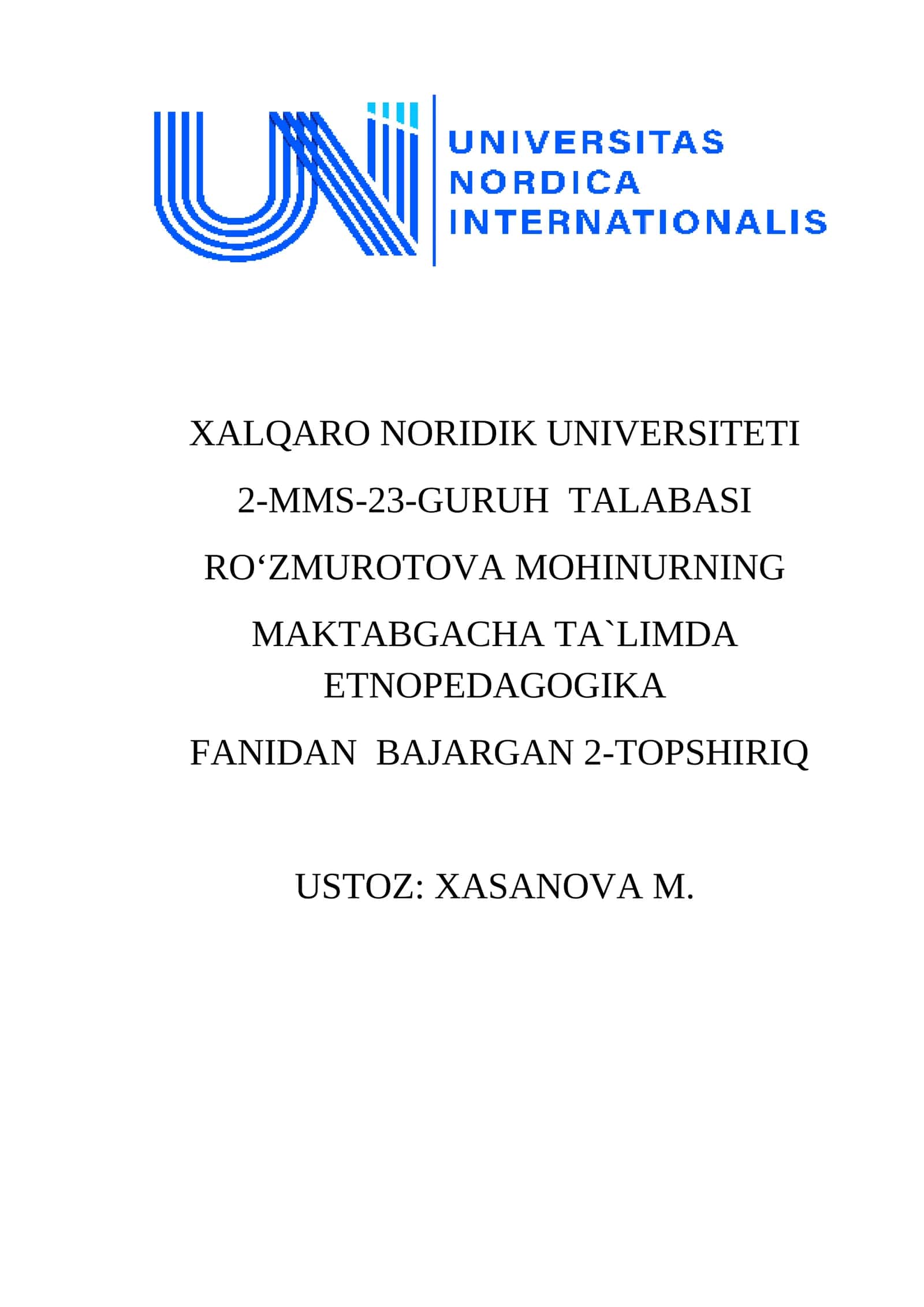MAKTABGACHA TA`LIMDA ETNOPEDAGOGIKA 1