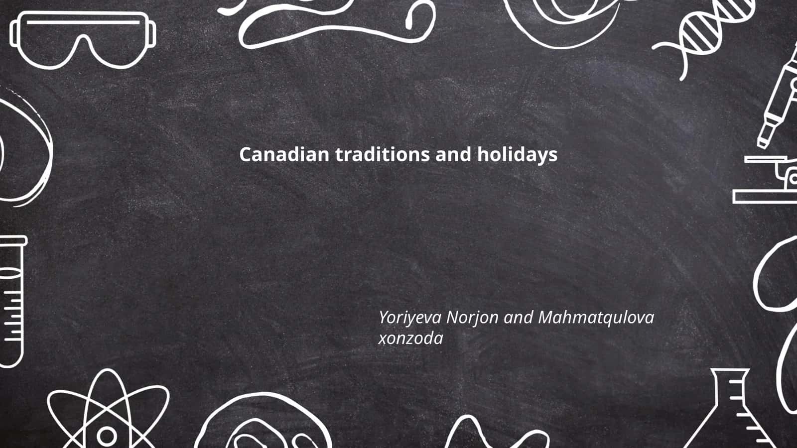 Canadian traditions and holidays 1
