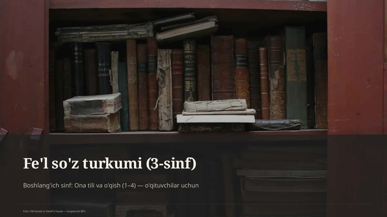 Fe'l so'z turkumi (3-sinf) 1