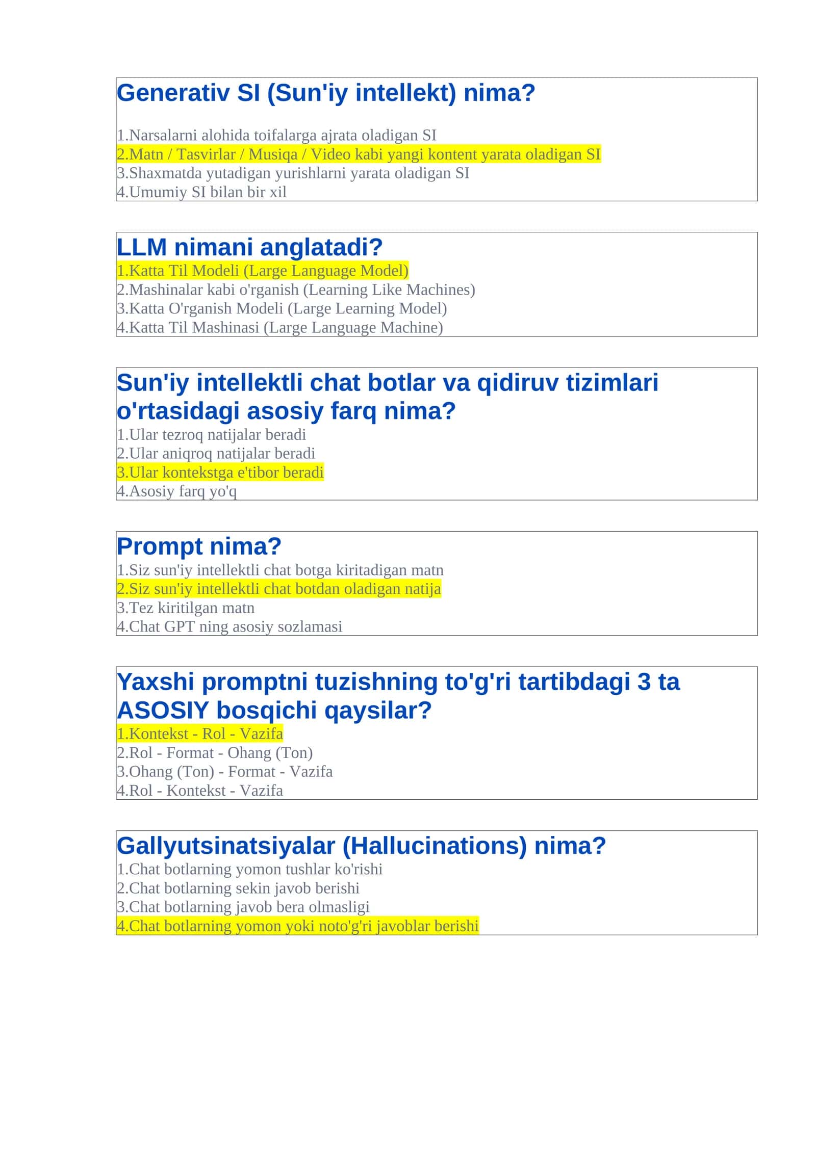 Generativ SI (Sun'iy intellekt) nima? 1