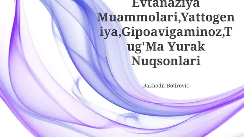 Evtanaziya Muammolari 1