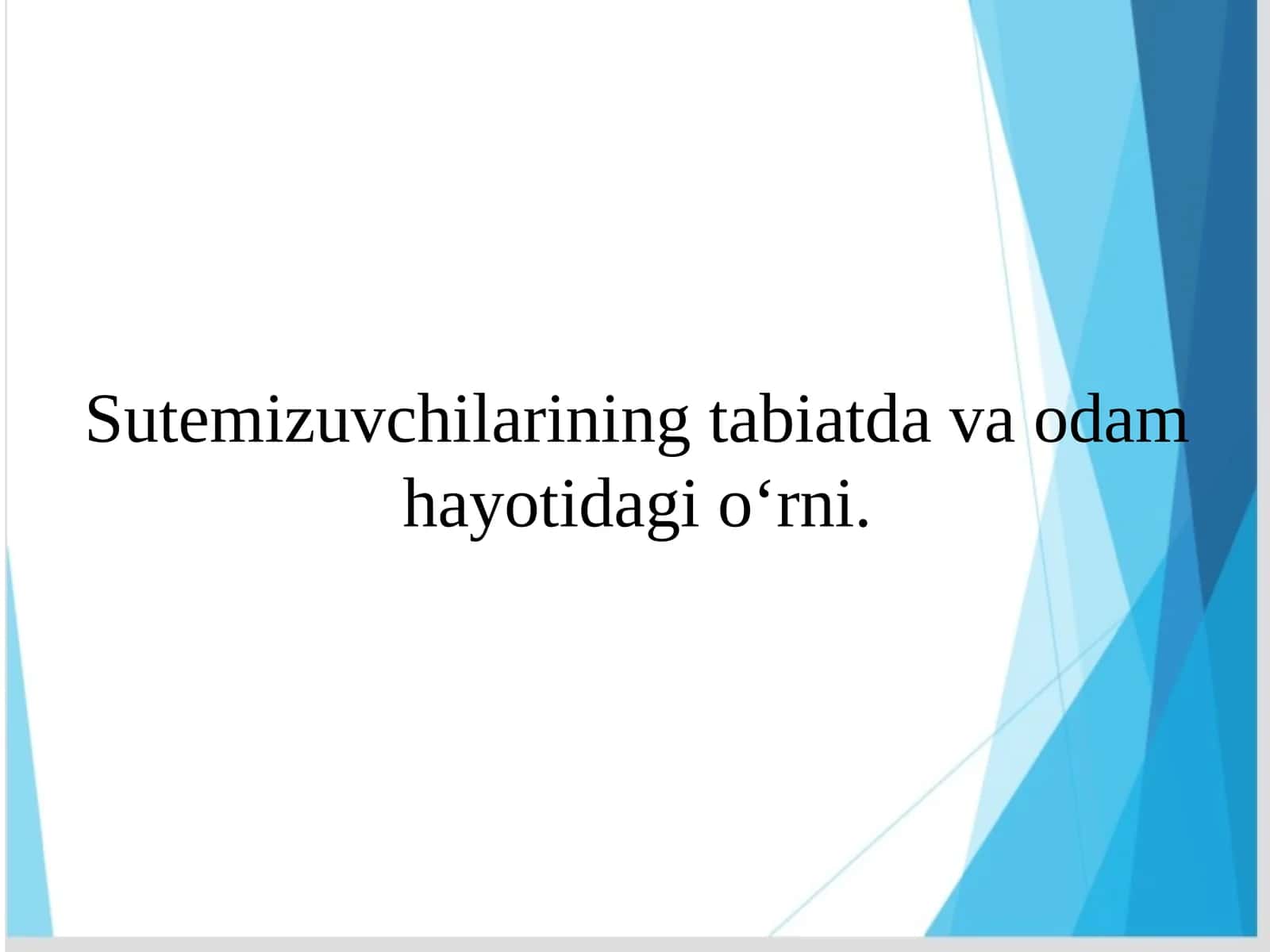 Sutemizuvchilar 1