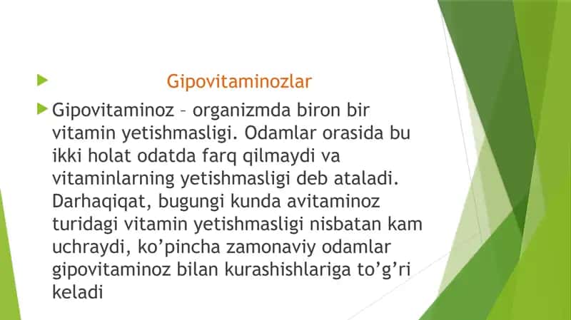 Gipovitaminozlar 1