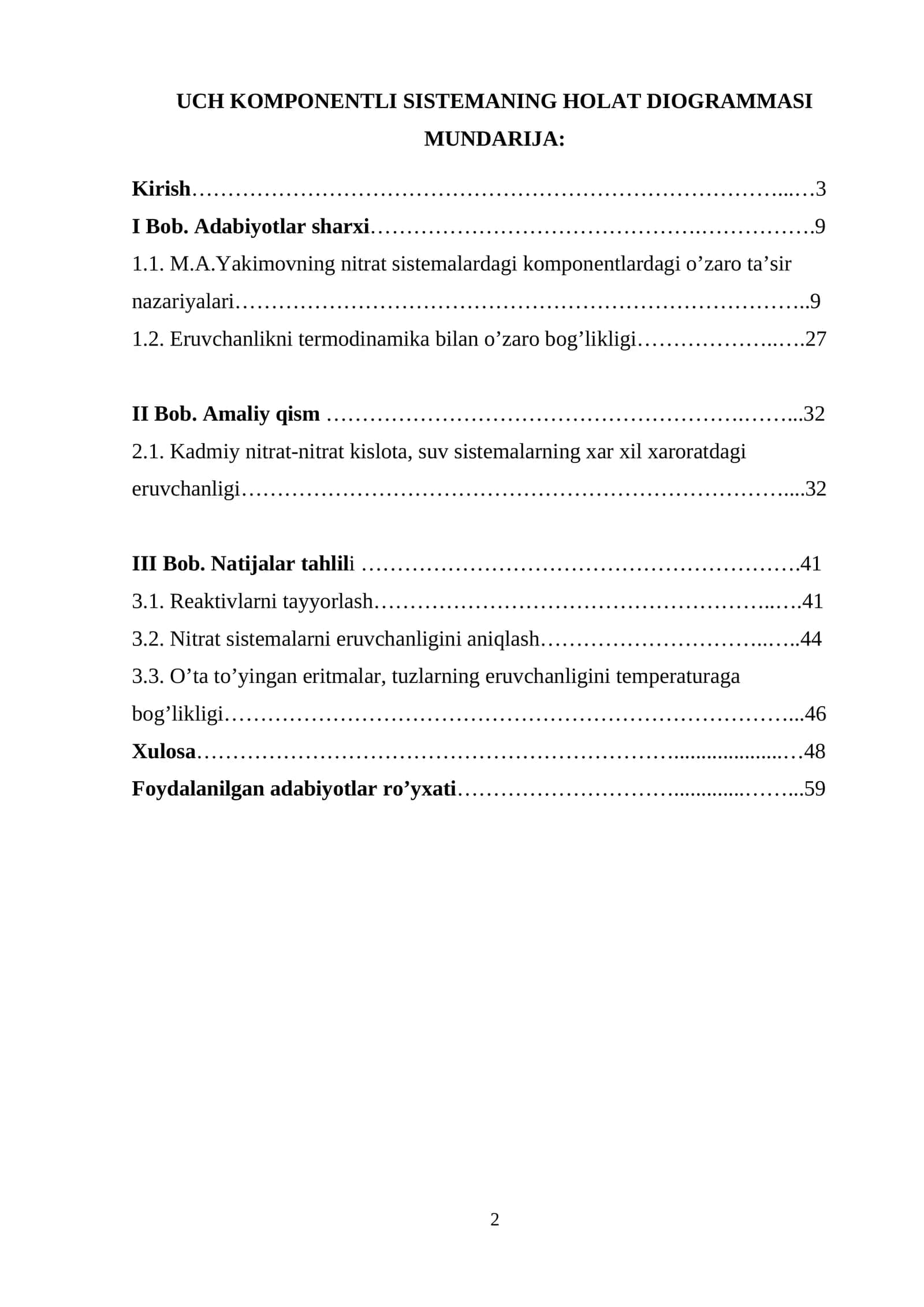 UCH KOMPONENTLI SISTEMANING HOLAT DIOGRAMMASI 1
