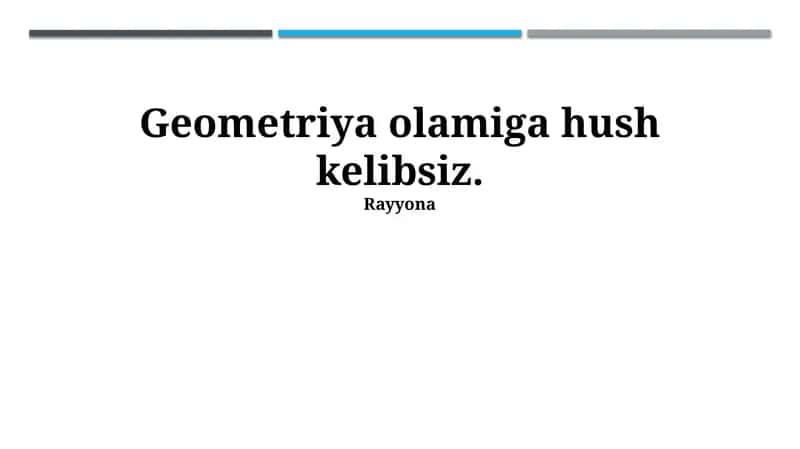 To'rtburchak turlari 1