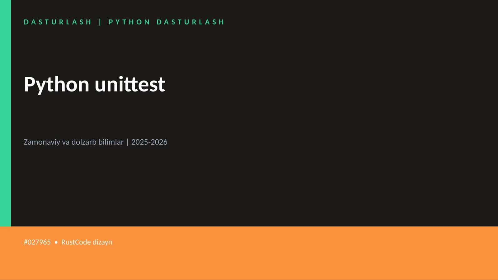 Python unittest 1