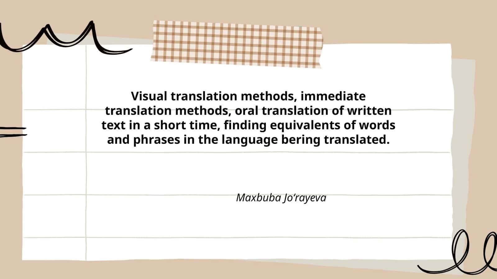Visual Translation Methods 1