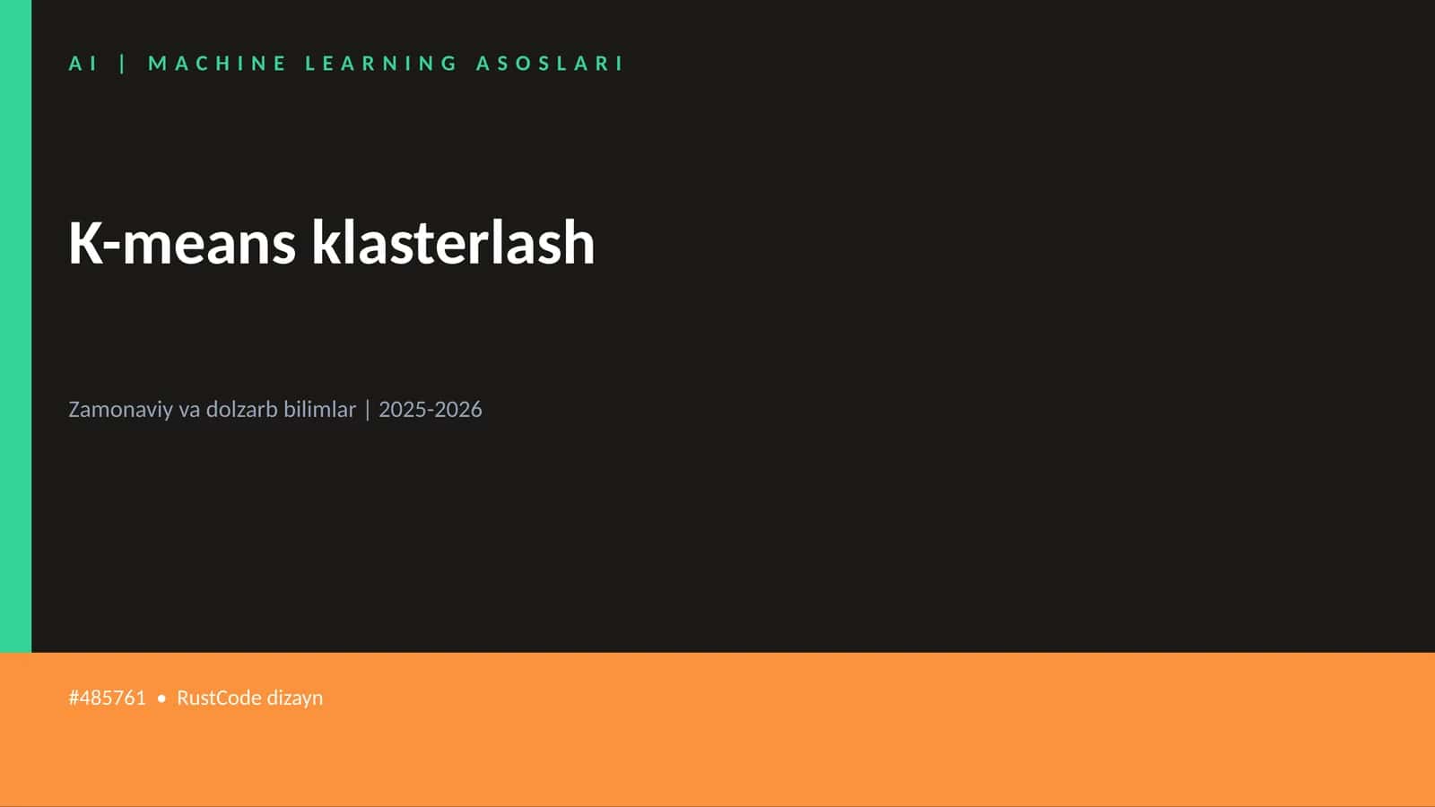 K-means klasterlash 1