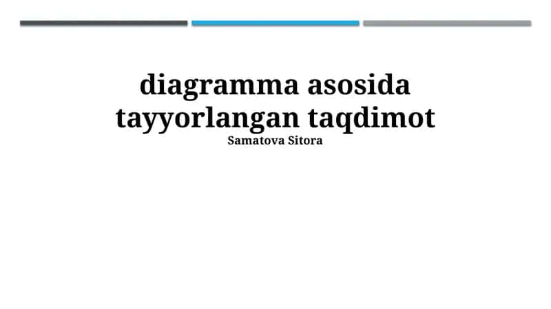 Diagramma asosida tayyorlangan taqdimot 1