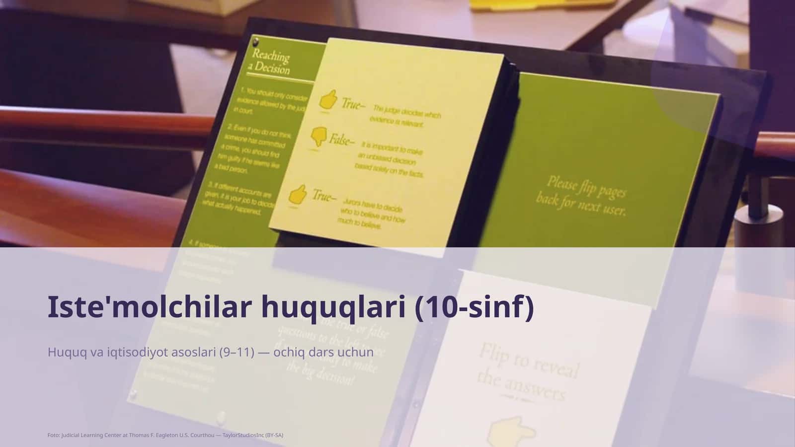 Iste'molchilar huquqlari (10-sinf) 1