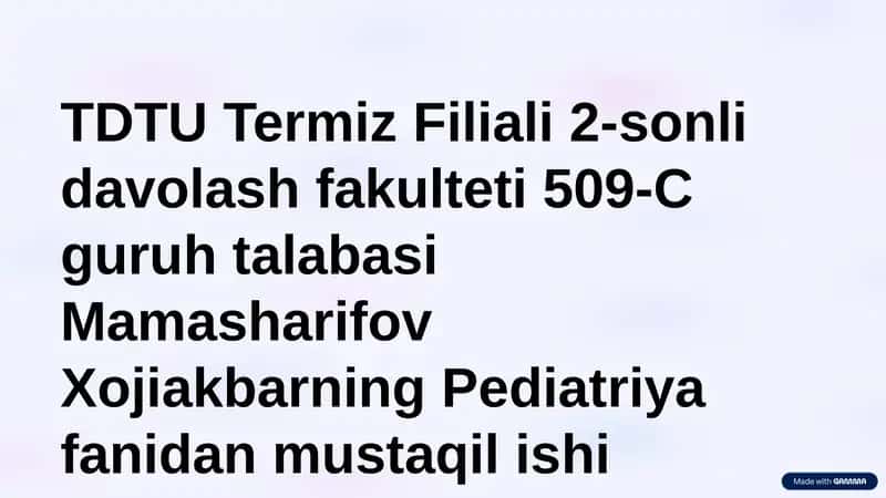 O't yo'llari diskineziyasi va Jigar sirrozi 1