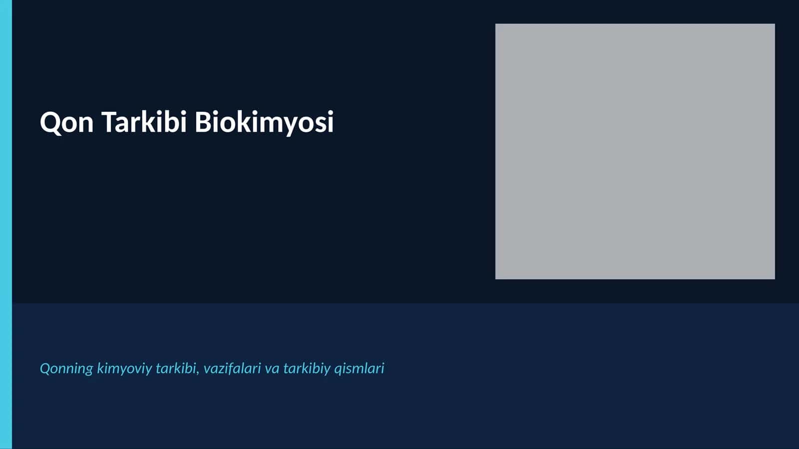 Qon Tarkibi Biokimyosi 1