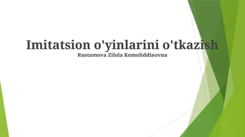 Тажриба ва Амалиётлар 1