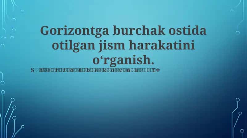 Proyektil Harakati Asoslari 1