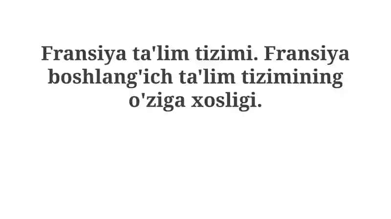 Fransiyata'limtizimi