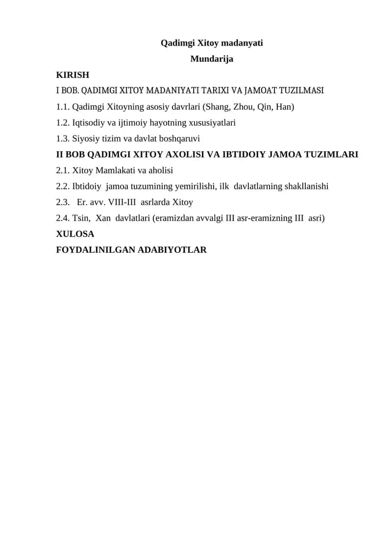 Qadimgi Xitoy madaniyati 1