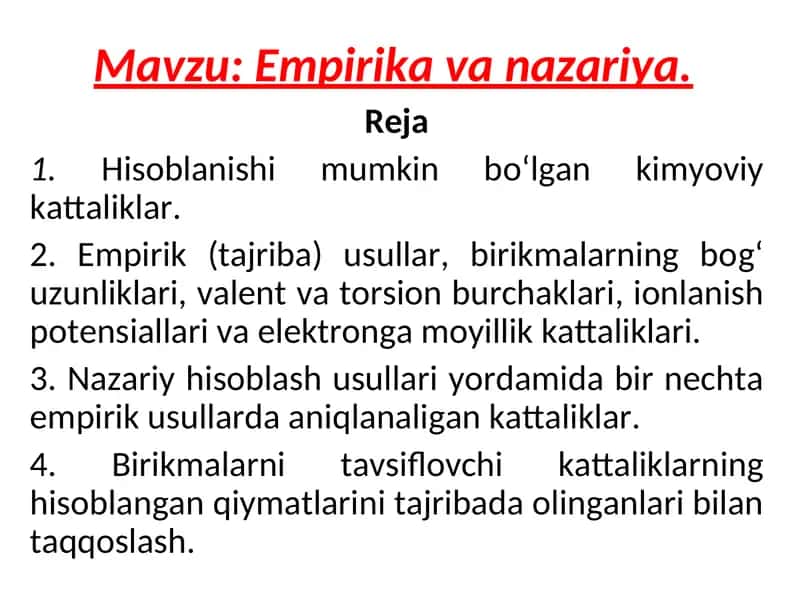 Kimyoviy kattaliklar 1