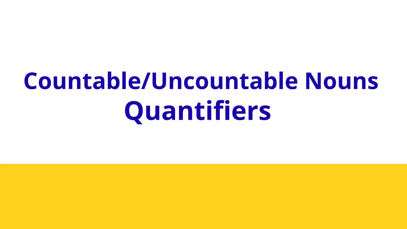 Countable/Uncountable Nouns. SOME/ANY 1