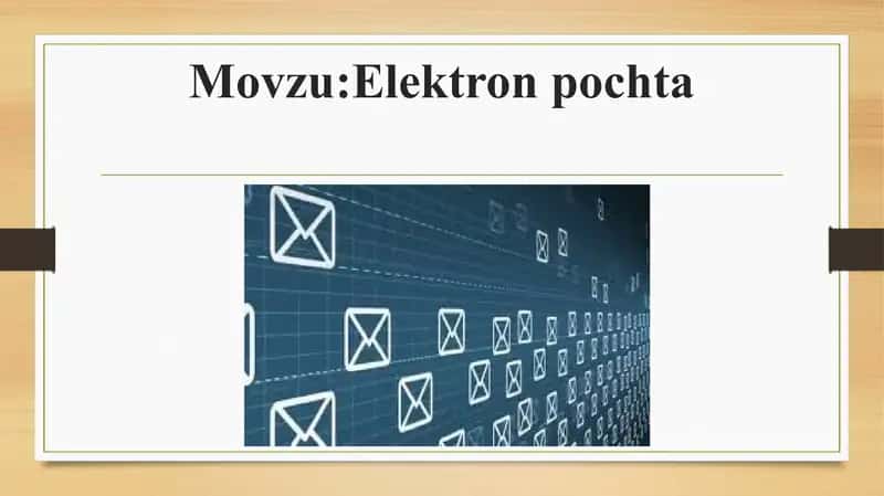 Elektron pochta 1