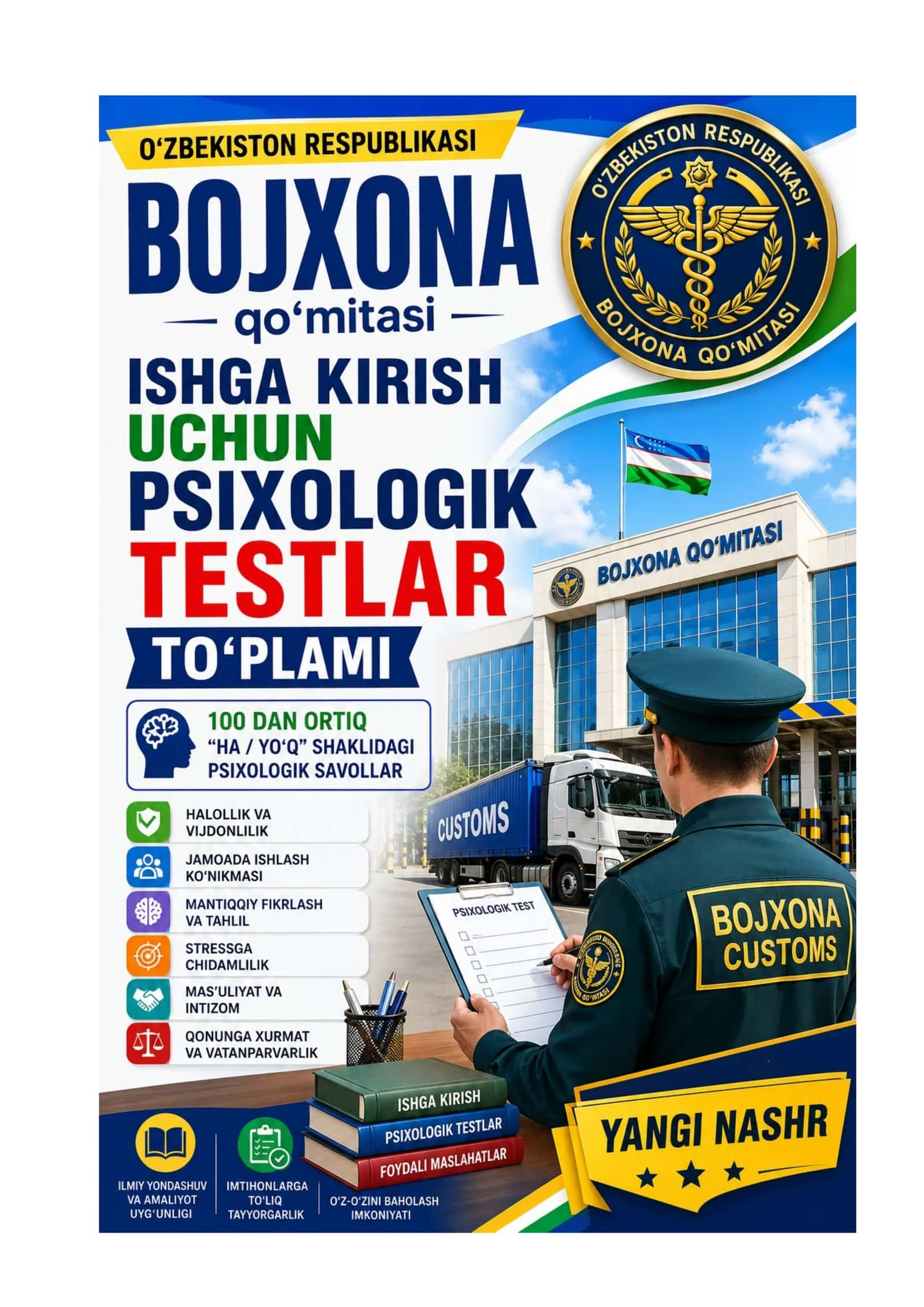 Bojxona psixologiya test savollari 1