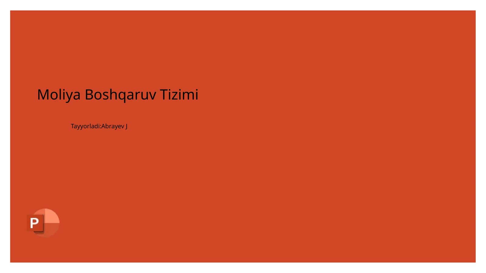 Moliya Boshqaruv Tizimi 1