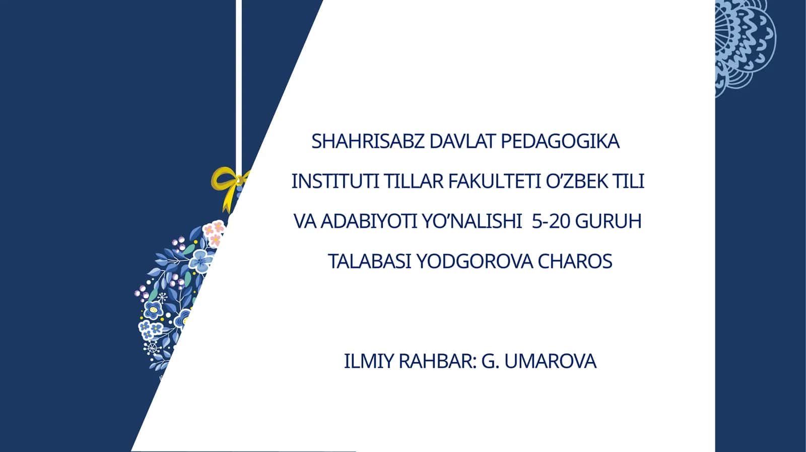 Ahmad Yassaviy ijodiy merosi 1