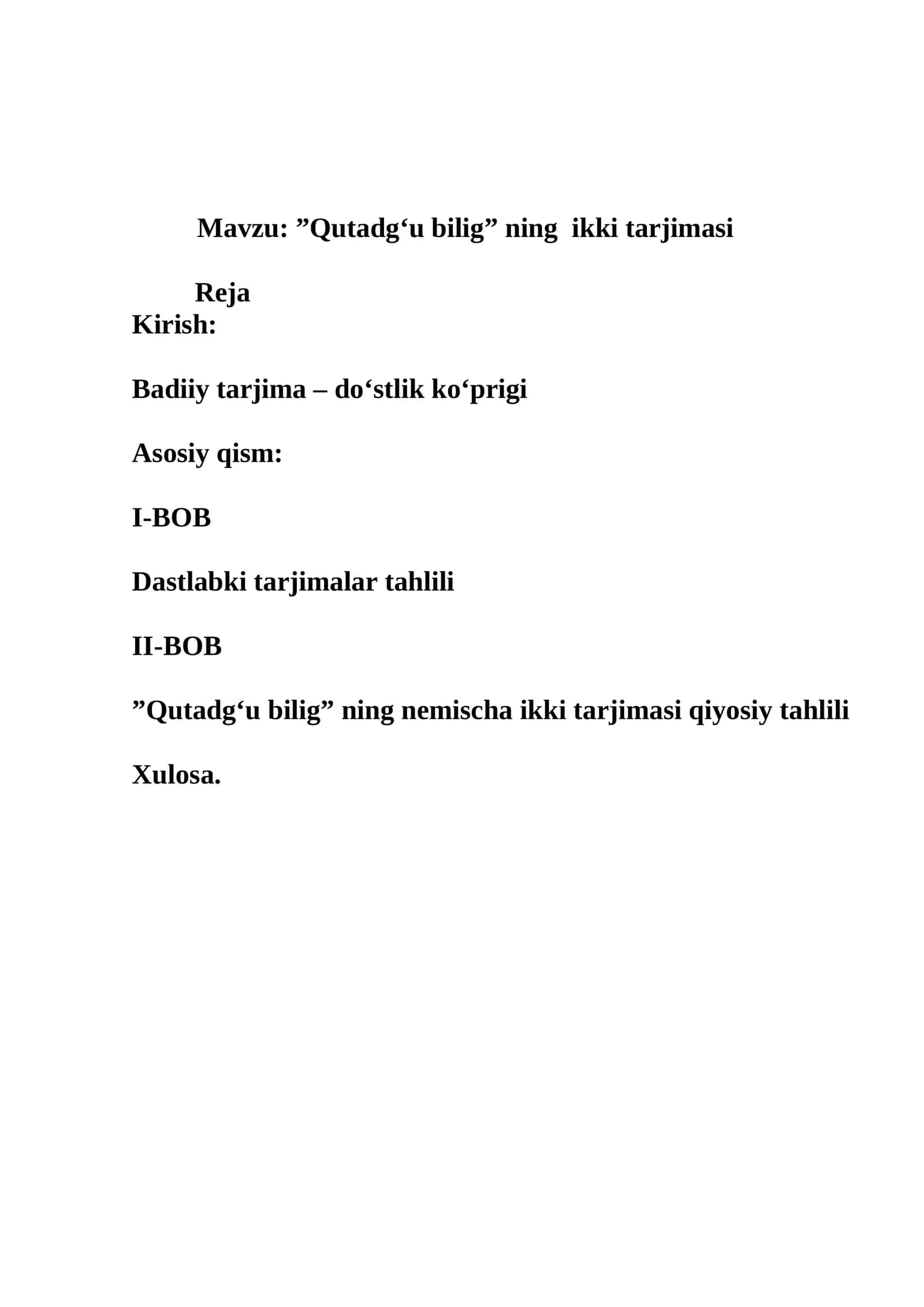 Qutadg‘u bilig ning ikki tarjimasi 1