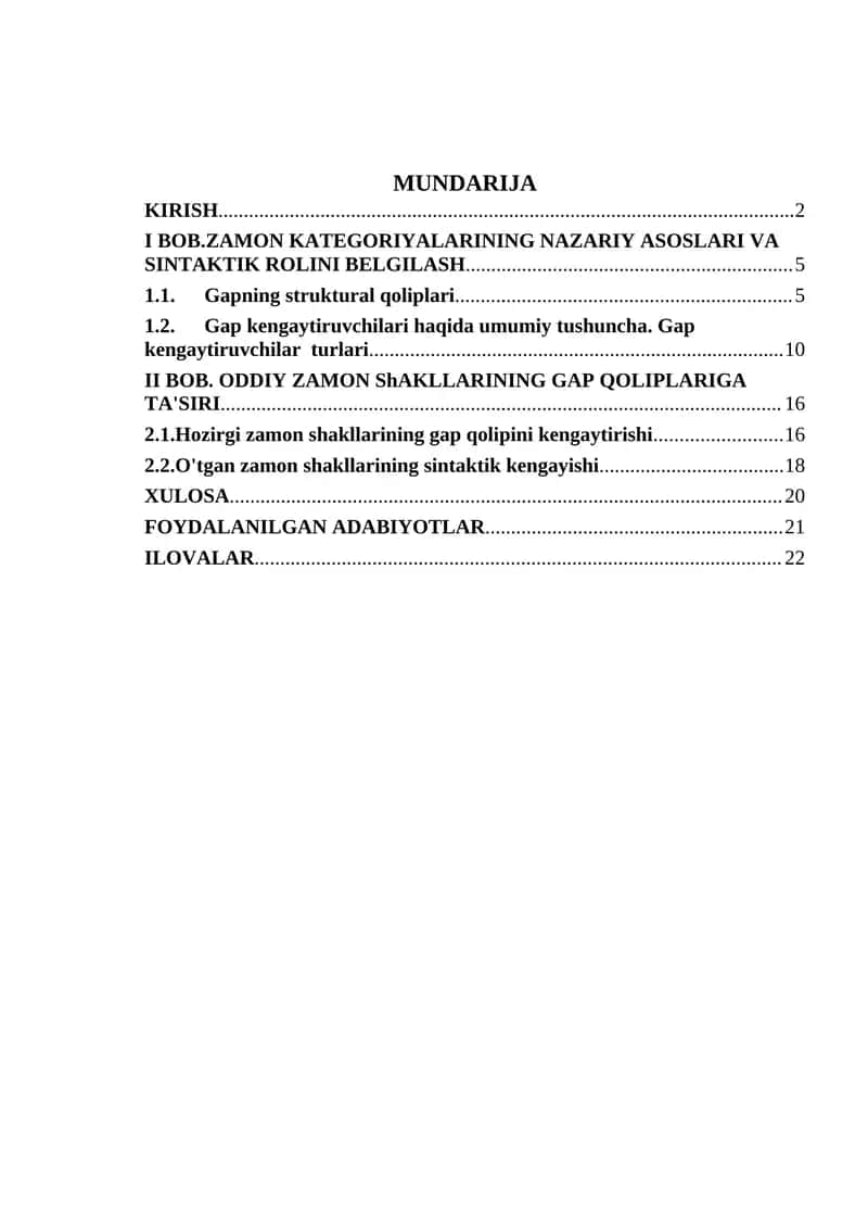 Zamon kategoriyalarining gap qoliplarini kengaytirishi 1