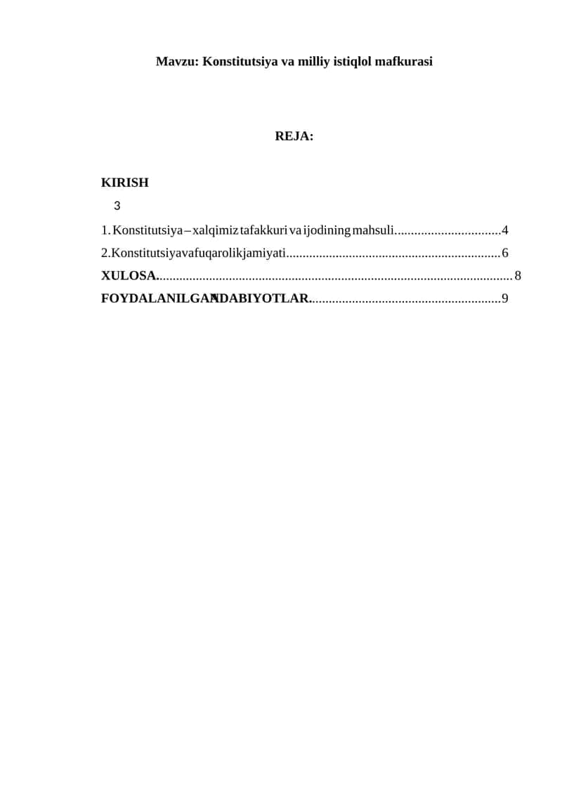 Istiqlol mafkurasi 1