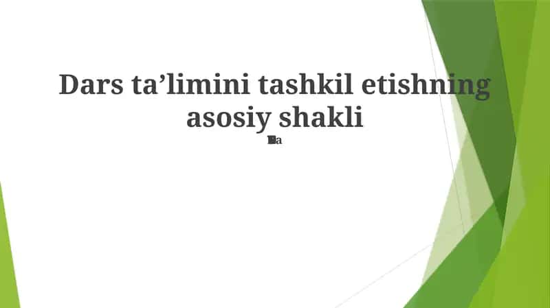 Kasb-hunar ta'limi 1
