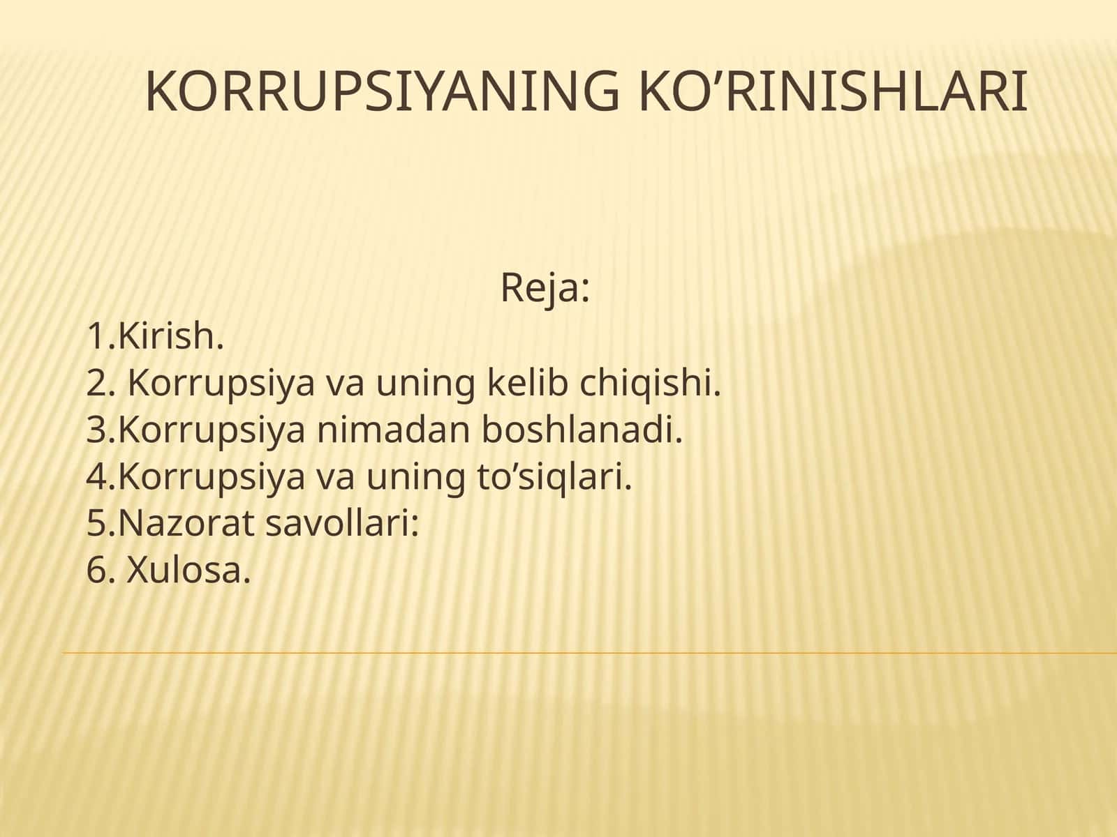 Korrupsiyaning ko’rinishlari 1