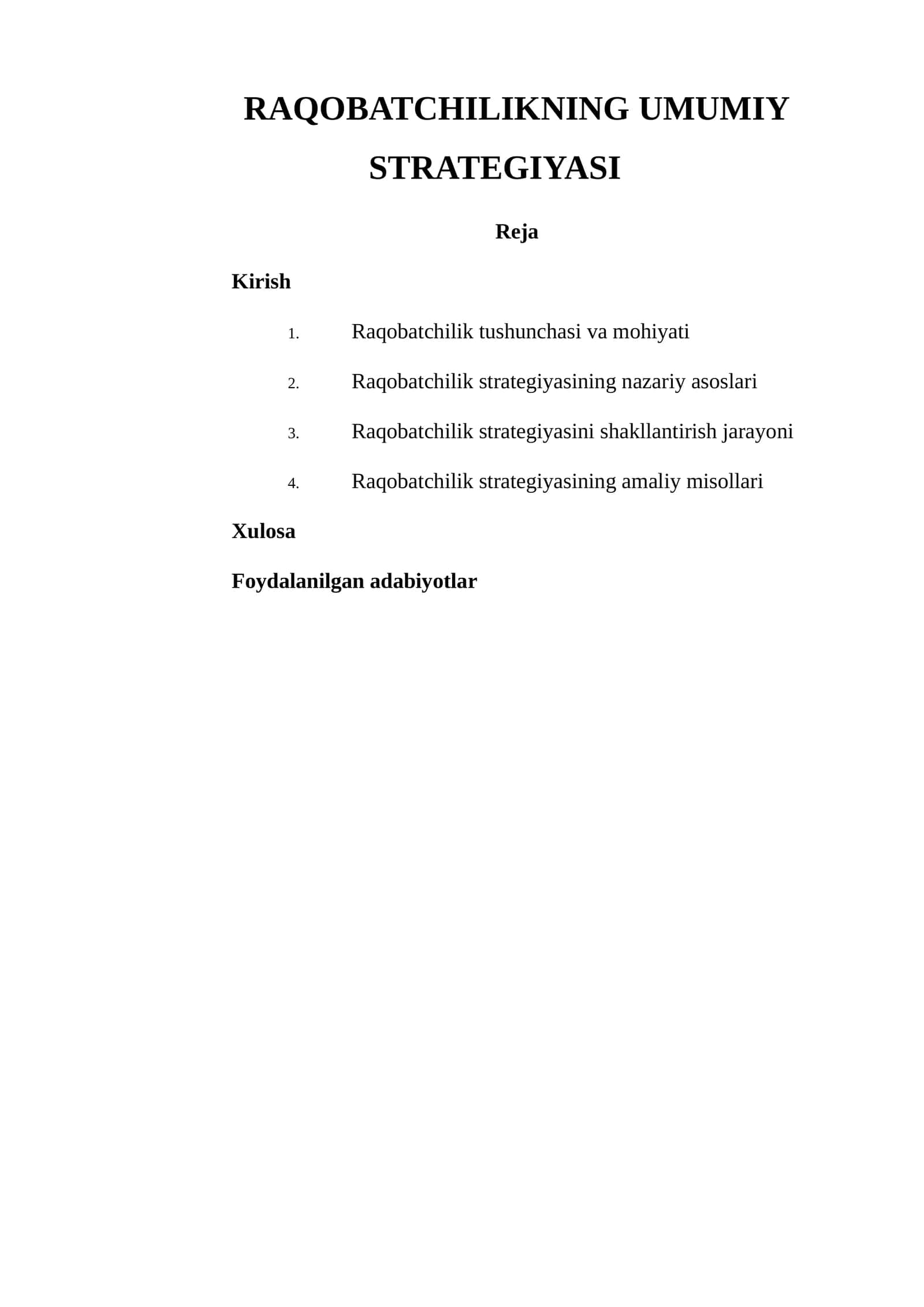 RAQOBATCHILIKNING UMUMIY STRATEGIYASI 1