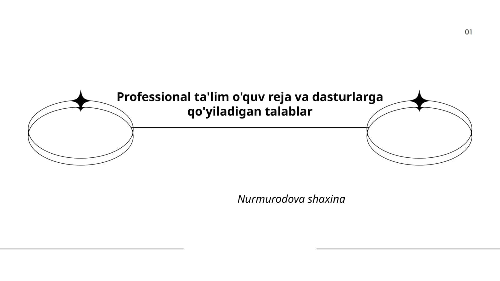 Professional ta'lim o'quv reja va dasturlarga qo'yiladigan talablar 1